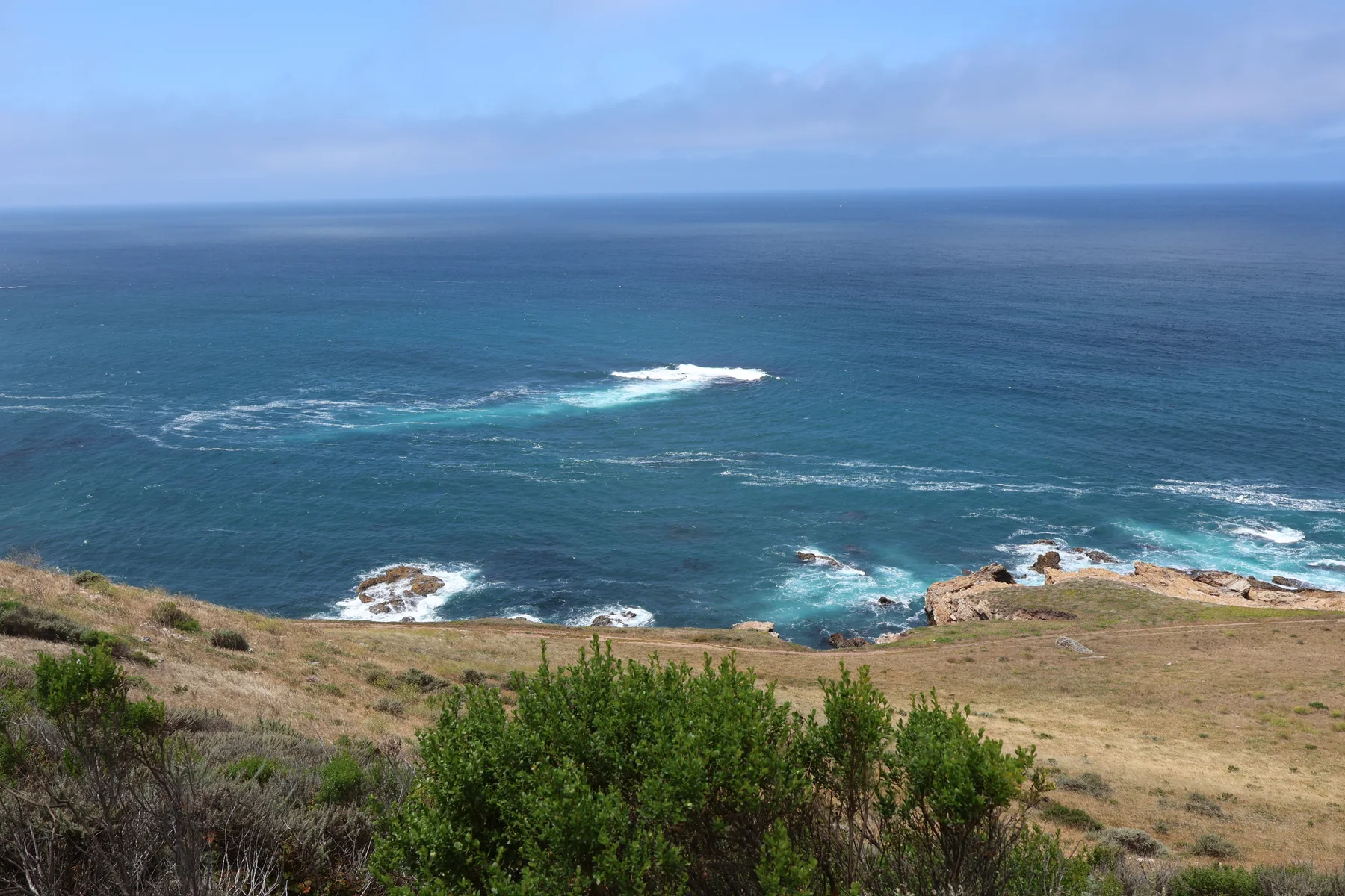 An ocean view from one of Sue's hikes